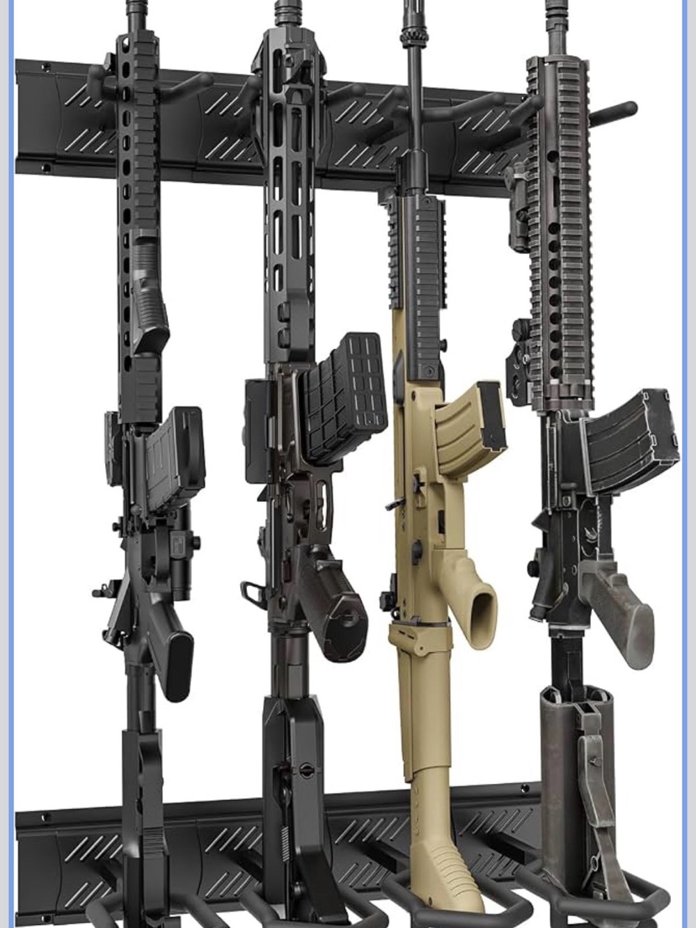 4 Slot Vertical Rifle Display Rack